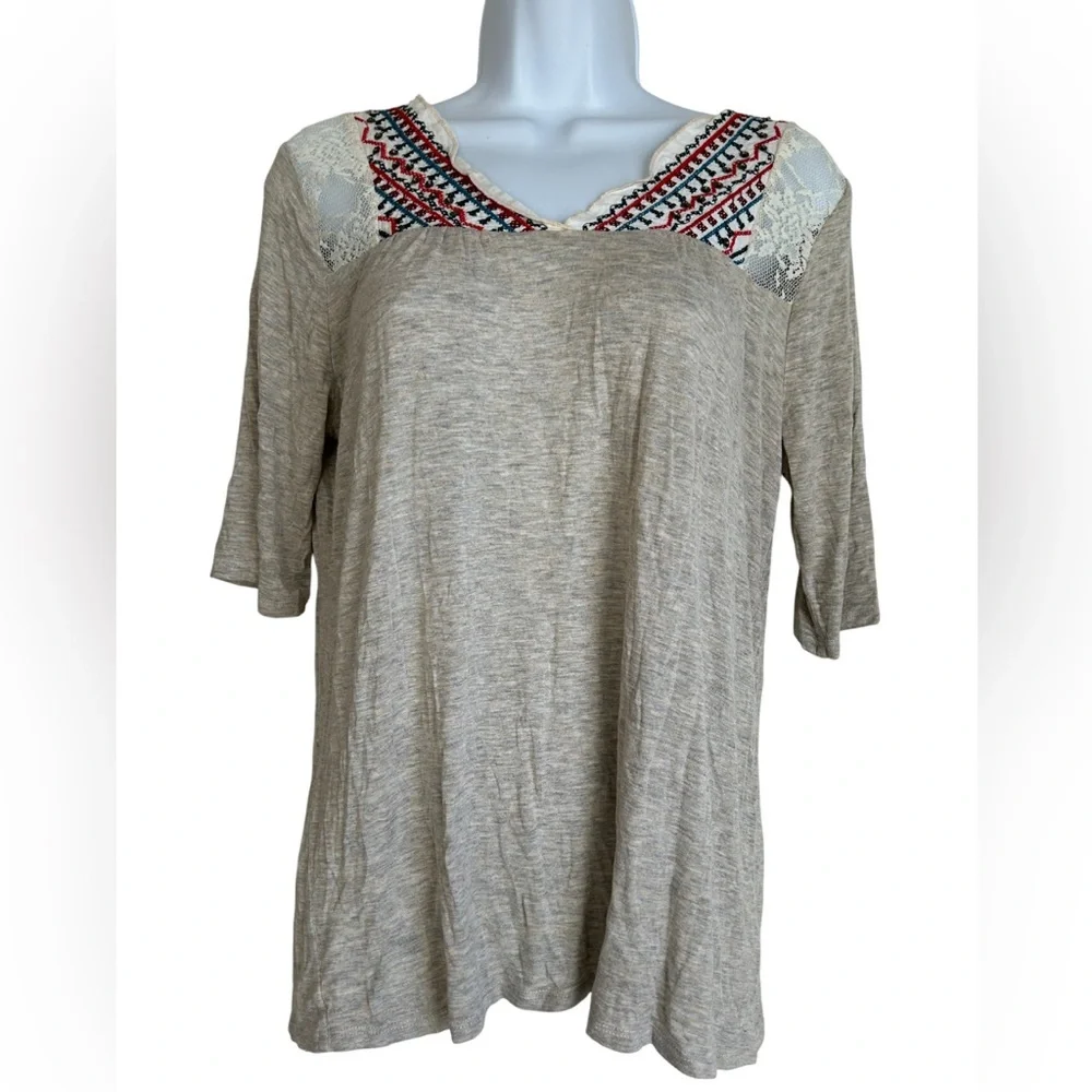 DAYTRIP LACE BOHO TOP - Picture 1 of 4